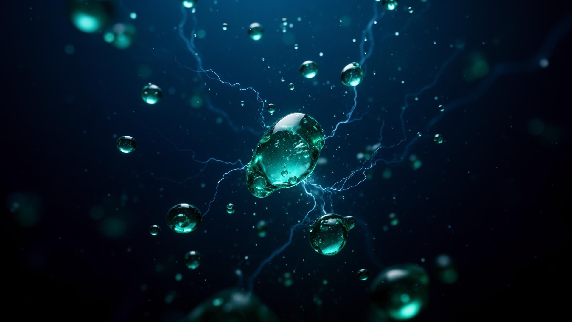 Luminous water droplets with electrical currents — Greentech Water electrochemical disinfection